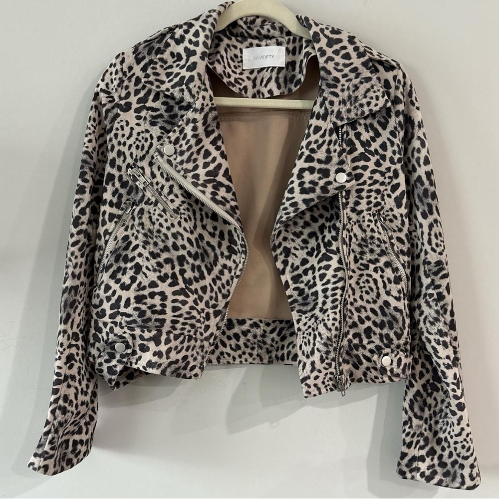 Six/Fifty Leopard Print Jacket